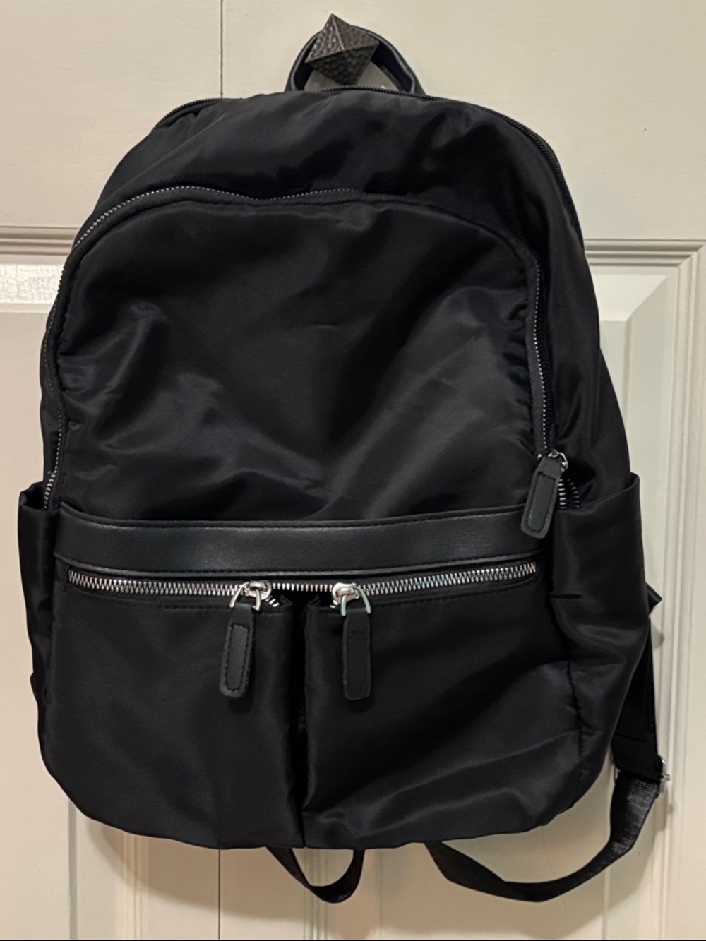 Black small travel Backpack - Sleek Nylon